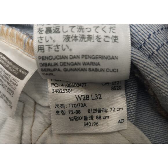 Levi’s Made And Crafted LMC 511 Light Indigo Selvedge Jeans Size 28(28×31) - Picture 6 of 6